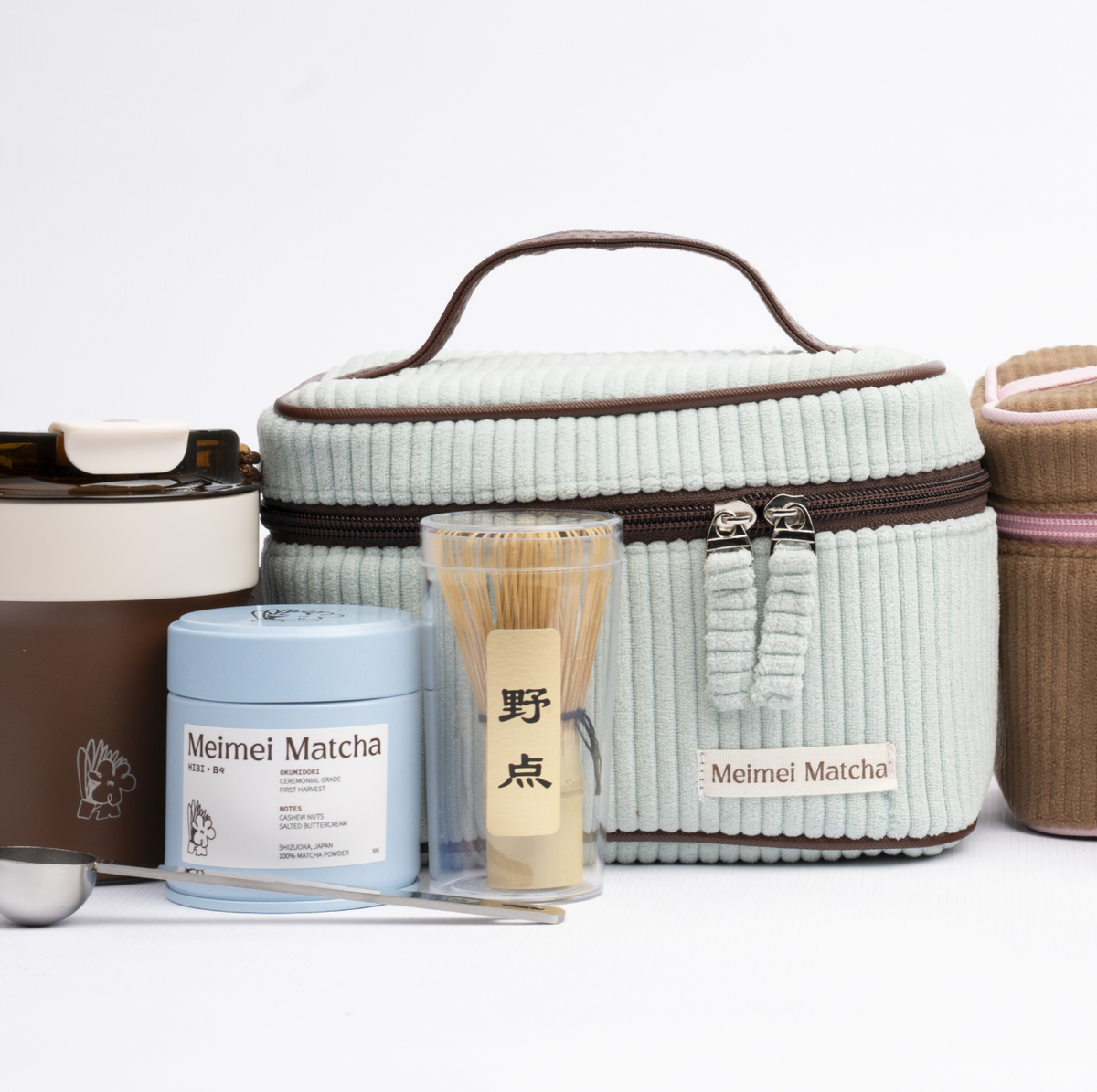 Meimei Matcha Mizzu Travel Kit (Blue Brown)