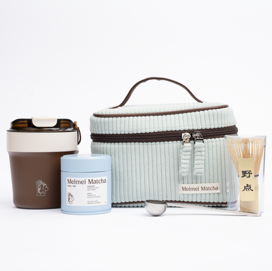 Meimei Matcha Mizzu Travel Kit (Blue Brown)